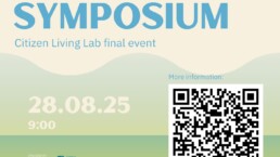 Uzraksts Value Symposium ar QR kodu. Konference norisinās 28.augustā pulksten 9.00