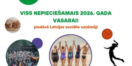 Uzraksts: Viss nepieciešamais 2026.gada vasarai. Piedāvā Latvijas sociālie uzņēmēji